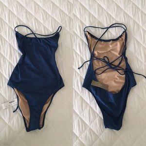 NWT Jcrew Navy one piece swimsuit